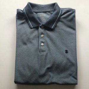 Izod blue short sleeve polo shirt